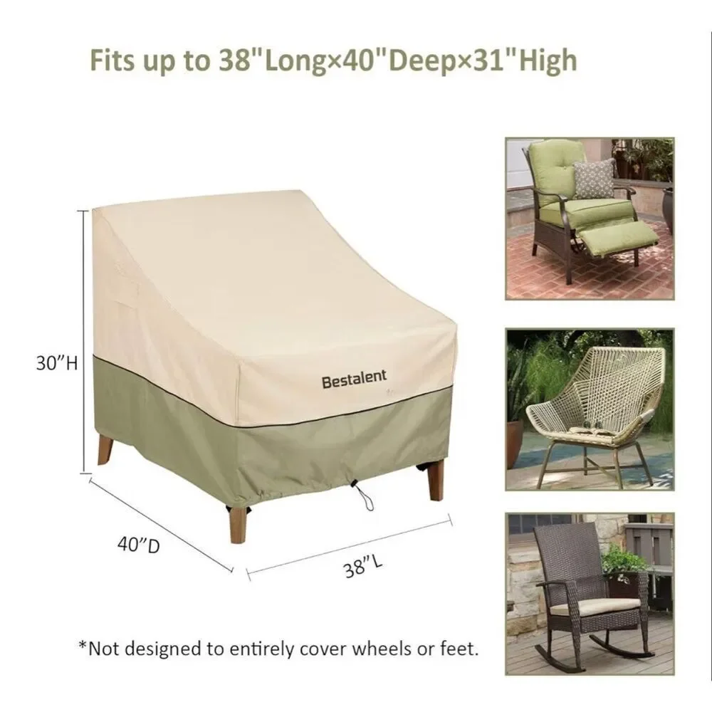 Bestalent Outdoor Chair Covers Waterproof, Lounge Deep-Seat Patio Cover